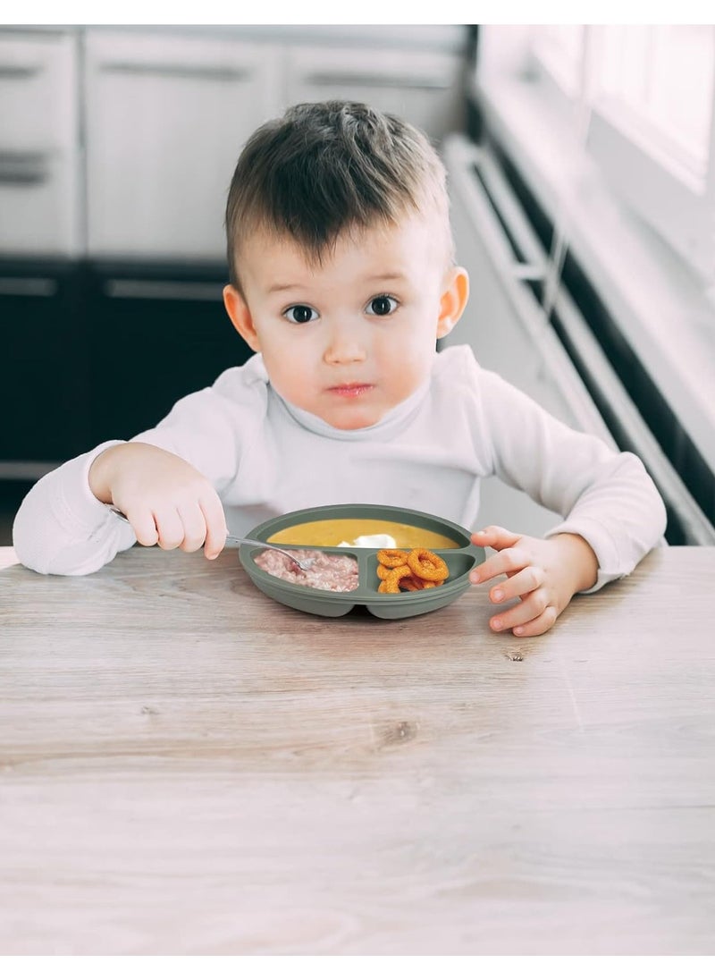 Toddler Plates 3 Pack, Divided Suction Plates for Baby, 100% Food Grade Silicone Baby Plates, Non-Slip, Baby Led Weaning Supplies, Microwave & Dishwasher Safe - pzsku/ZC68413D30961AA3E5412Z/45/_/1728893027/a7e6c1f6-2cbd-4d04-89f3-0476ef6b6dcb