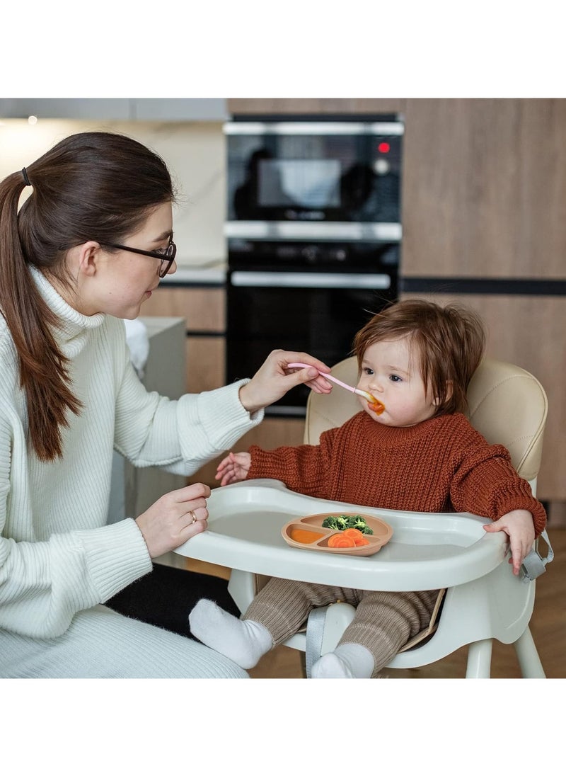 Toddler Plates 3 Pack, Divided Suction Plates for Baby, 100% Food Grade Silicone Baby Plates, Non-Slip, Baby Led Weaning Supplies, Microwave & Dishwasher Safe - pzsku/ZC68413D30961AA3E5412Z/45/_/1728893047/da25f356-4e38-4f3e-b9c7-d31e36ba9916