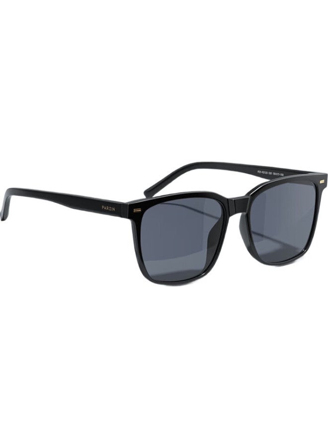 PARZIN Sunglasses For Women, Fashionable Square Frame Nylon Polarized Driving Sunglasses For Men, 92123 - Image 3