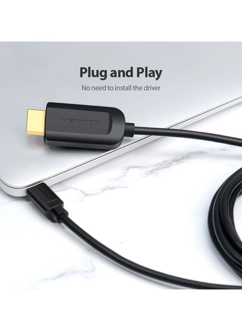 VENTION Vention Type-C to HDMI Cable 1.5M Black  - Image 4
