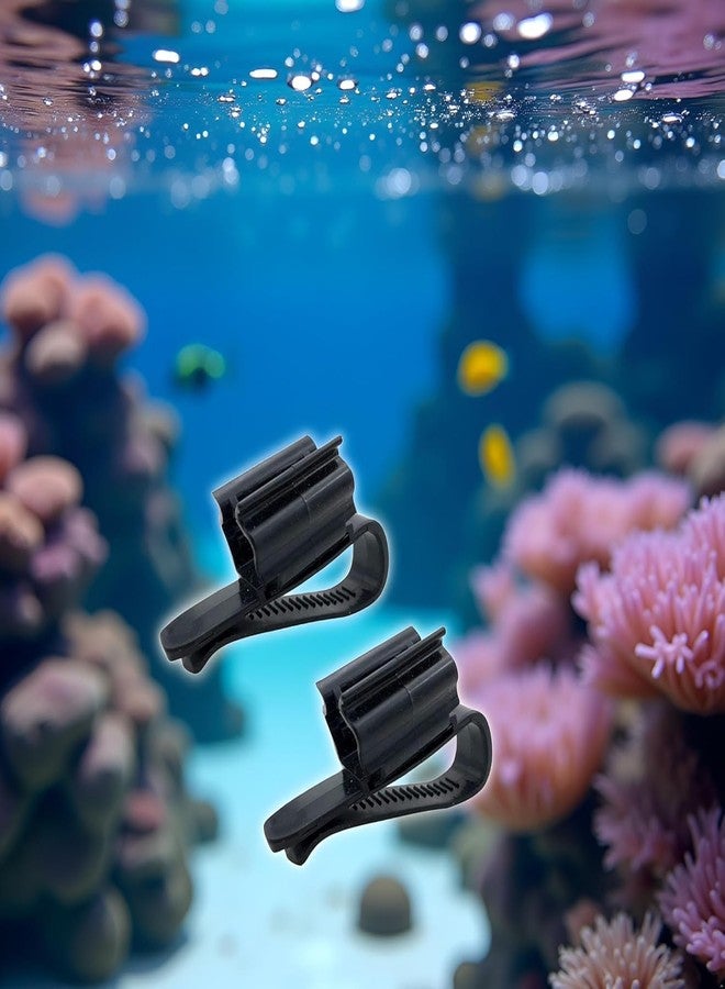 SelHeng 4Pcs Fish for Tank Mounting Clip Water Pipe Hose Holder Multifunction Adjustable Clamp for 0.31""-0.62"" Dia Tub Aquarium Tube Holder, Aquarium Air Pump Accessories Aquarium Pumps and Filters (Black) - Image 5