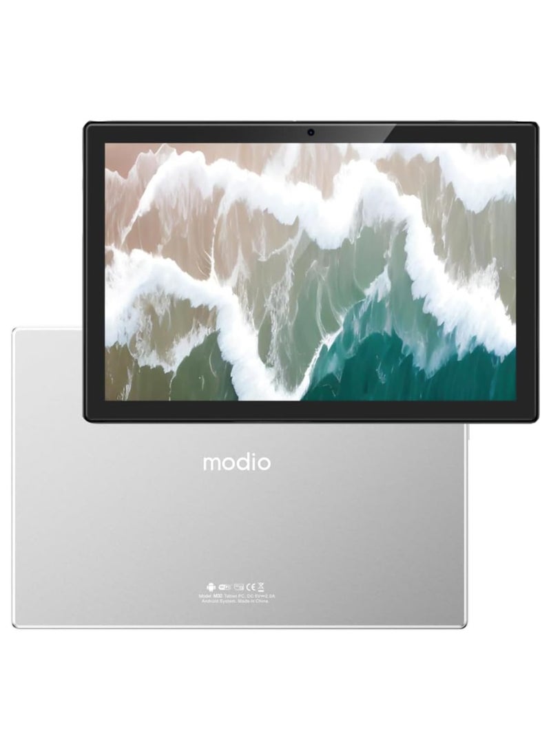 REBENUO M32 Tablet Modern 10.1 Inch 5G Android Tablet with Wireless Keyboard and Wireless Mouse 8GB RAM 512GB ROM Dual SIM Dual Camera 6000mAh Battery (Silver) - Image 1