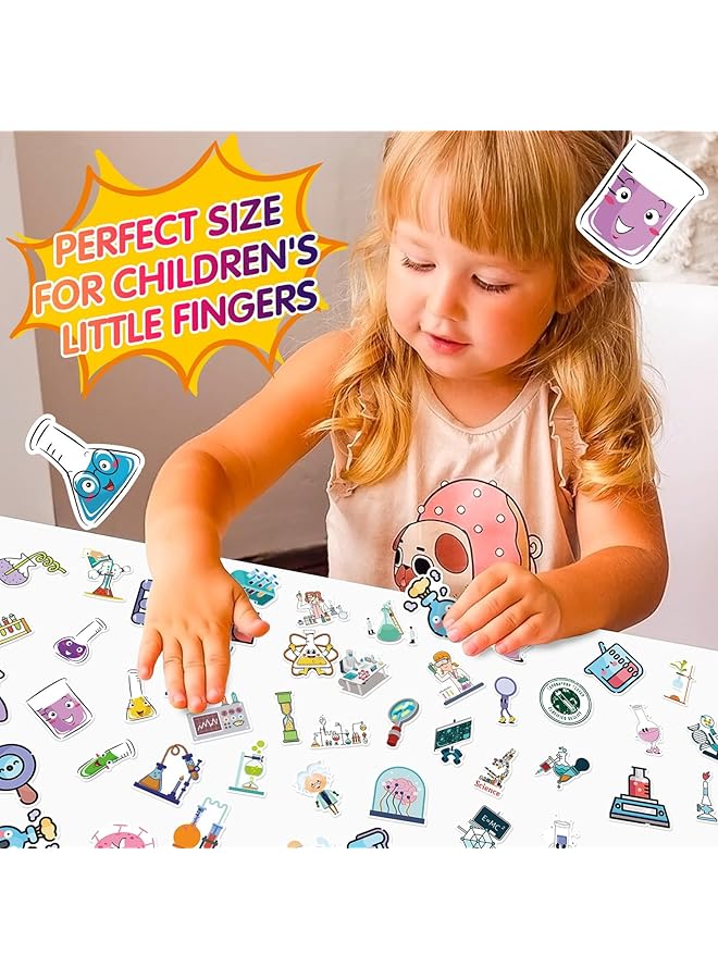 KASTWAVE Science Stickers Pack 50 Pcs Physics Chemistry Biology Experiment Stickers For Laboratory Laptop Water Bottle Science Party Favors And Decor Waterproof Vinyl Laboratory Week Gifts - Image 5