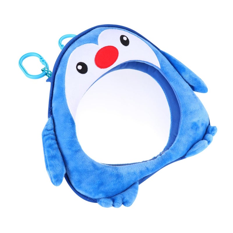 Penguin Shaped Baby Car Mirror Wide Angle Convex Rearview Backseat Safety Observation - Image 2