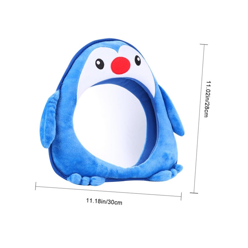 Penguin Shaped Baby Car Mirror Wide Angle Convex Rearview Backseat Safety Observation - Image 3