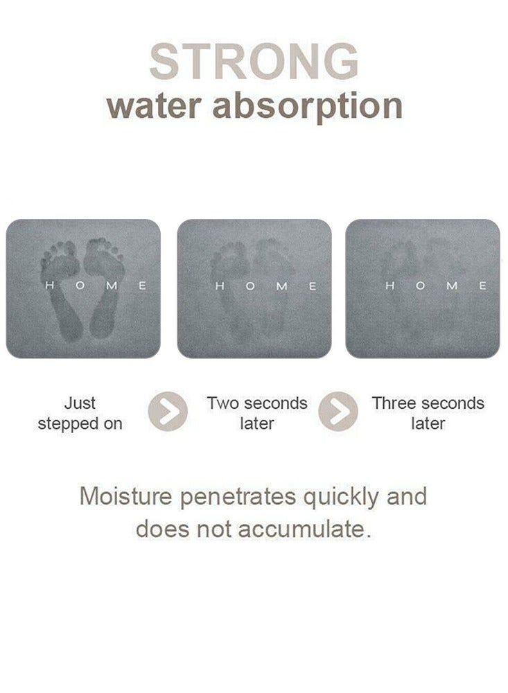 Loquat Absorbent Home Bath Mat, Quick-Drying Bathroom Carpet, 50x80cm, Machine Washable, Non-Slip Rug for Shower - Image 3