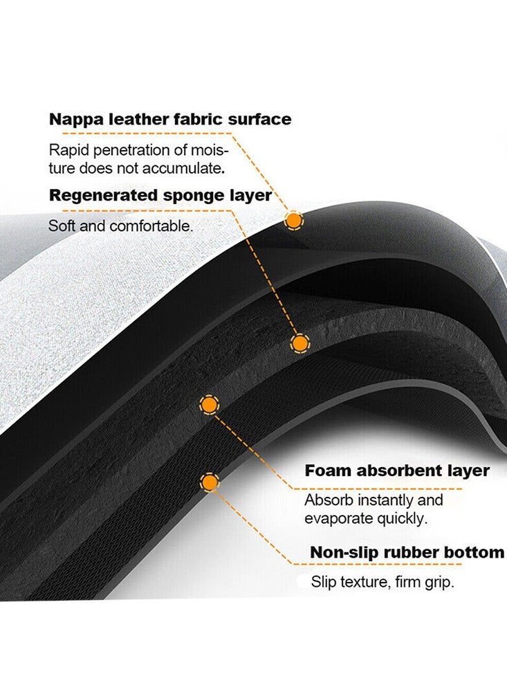 Loquat Absorbent Home Bath Mat, Quick-Drying Bathroom Carpet, 50x80cm, Machine Washable, Non-Slip Rug for Shower - Image 2