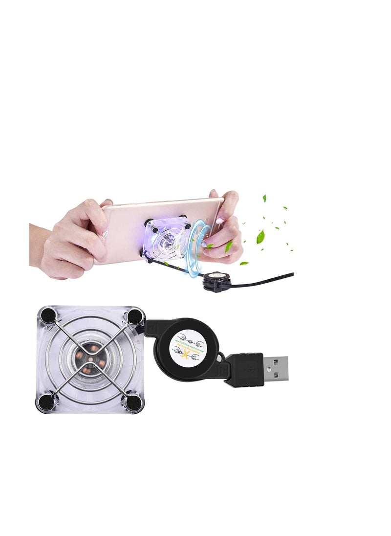 Generic Mobile Phone Cooling Fan Portable Gaming Universal Mobile Phone with 4 Suction Cups Cooling Master for Gaming Phone Suitable for Phone Heat  - Image 1