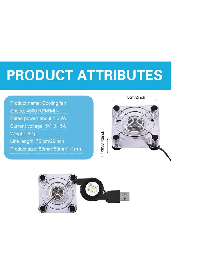 Generic Mobile Phone Cooling Fan Portable Gaming Universal Mobile Phone with 4 Suction Cups Cooling Master for Gaming Phone Suitable for Phone Heat  - Image 3