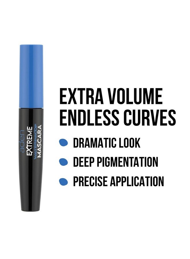Aden Vegan Mascara Volume And Lengthextreme Water Proof Volumize Lengthen And Definenon Flaking For Stunning Lashes - Image 2