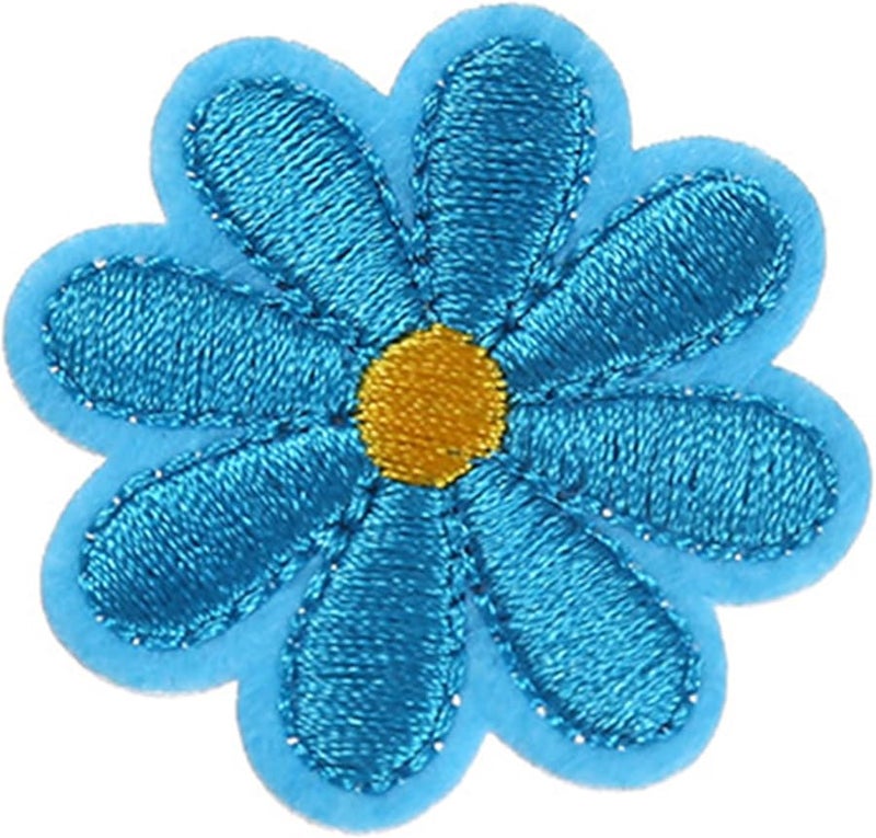 28 قطعة من رقع الزهور الحديدية للتطريز لتزيين الملابس والسترات والحقائب والقبعات - Image 3