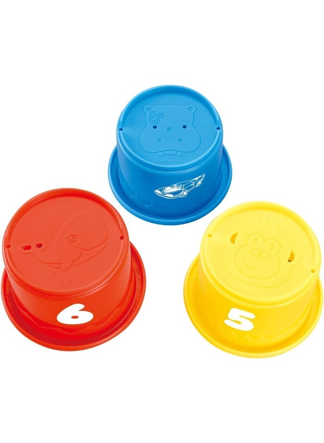 TOY GARDEN 9-Piece Rainbow Stacking Cups Toy Set for Babies and Toddlers, Educational Developmental Learning Toy, Colorful Stacking Game Blocks for Early Skills, Cognitive and Motor Development, Fun Indoor Baby Toy for Boys and Girls - Image 3