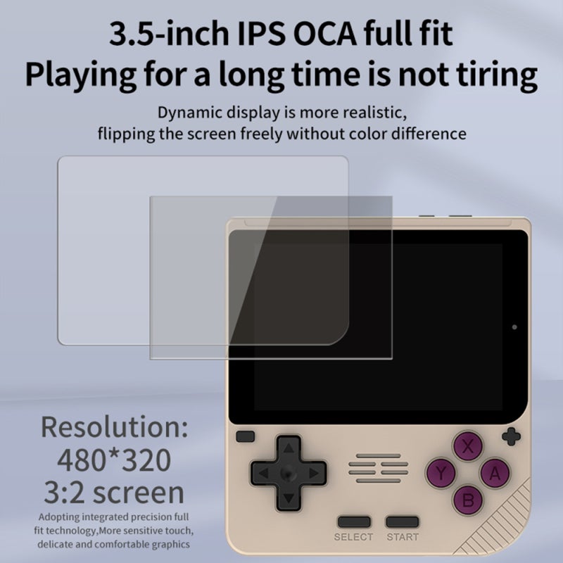 Handheld Game Console 3.5-Inch IPS Screen High-Clear Gameplay Rechargeable Battery - Upgraded Chip Smooth Performance 3000mAh Battery for Portable Entertainment - Image 2