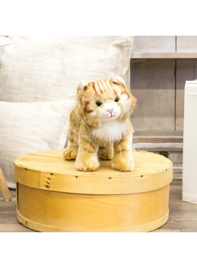 DEMDACO Large Maine Coon Cat Striped Ginger Children's Plush Stuffed Animal Toy - Image 2