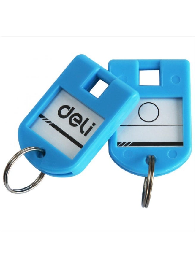 Deli 24PCS Multicolor Keychains – Lightweight Key Holders for Home, Office, Bags & More | Durable Plastic Key Organizer Set - Image 2