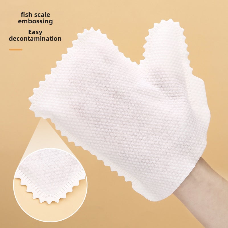 Disposable Dusting Gloves Nonwoven Anti-Static White (rag gloves single price) White (rag gloves single price)