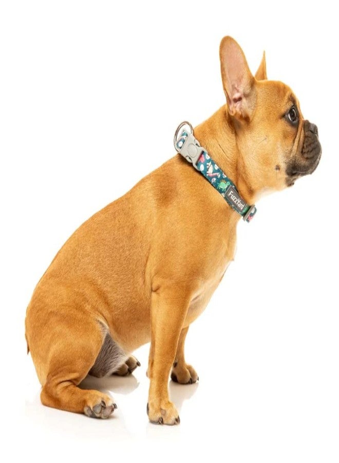 FuzzYard Dinosaur Land Dog Collar | Size M | Comfortable Neoprene Pet Collar for Everyday Walking & Training | Ideal Fit for Medium Dogs - Image 3