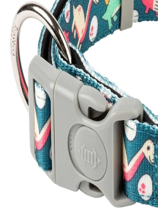 FuzzYard Dinosaur Land Dog Collar | Size M | Comfortable Neoprene Pet Collar for Everyday Walking & Training | Ideal Fit for Medium Dogs - Image 4