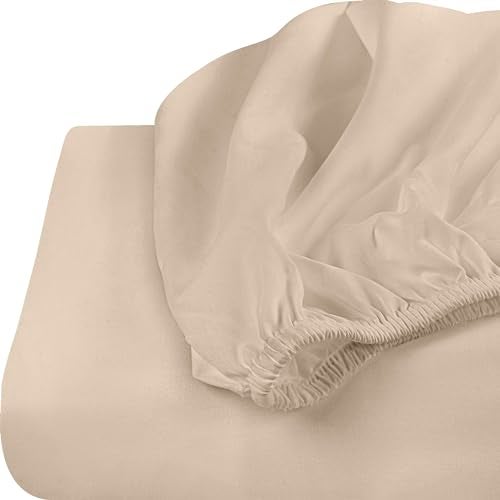 Utopia Bedding Twin Fitted Sheets - Bulk Pack of 2 Bottom Sheets - Soft Brushed Microfiber - Deep Pockets - Shrinkage & Fade Resistant - Easy Care (Twin, Beige) - Image 5