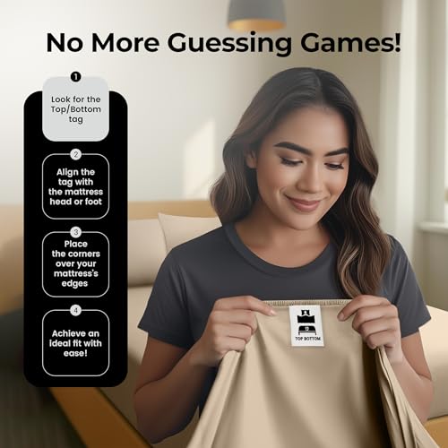 Utopia Bedding Twin Fitted Sheets - Bulk Pack of 2 Bottom Sheets - Soft Brushed Microfiber - Deep Pockets - Shrinkage & Fade Resistant - Easy Care (Twin, Beige) - Image 4