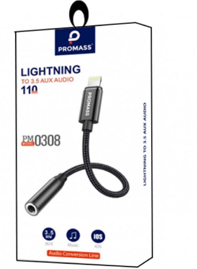 PROMASS Lightning To AUX 3.5 Cable - Image 1