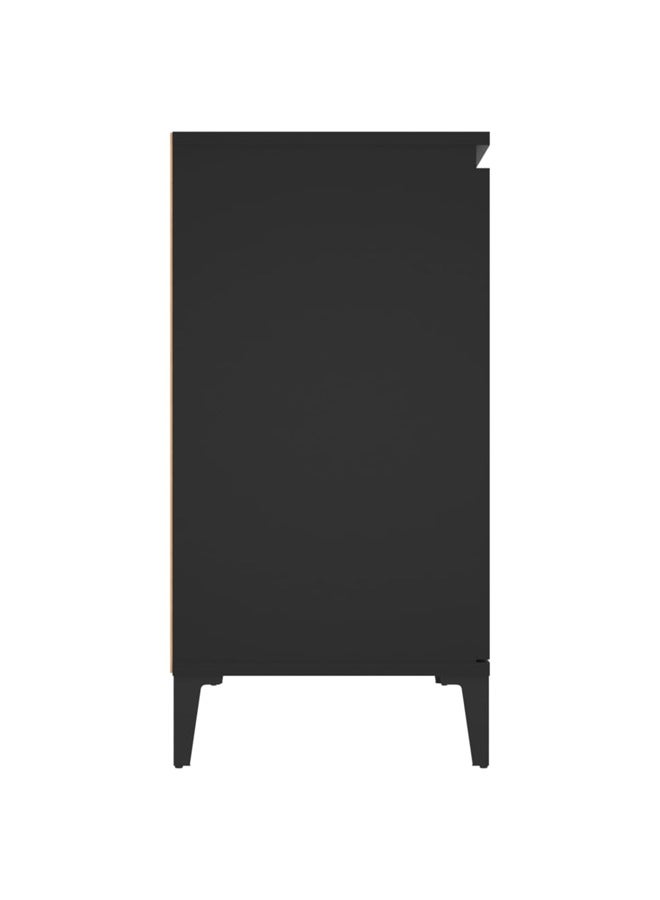 vidaxl Sideboard Black 104x35x70 cm Engineered Wood 806113 - Image 4