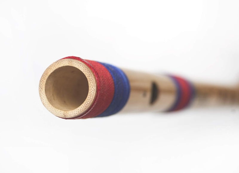 Kanha Flutes E Scale Natural Medium Assam Bamboo Flute Musical Instrument Size 15 Inch Bansuri Right Handed - Image 5