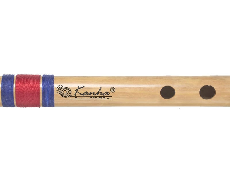 Kanha Flutes E Scale Natural Medium Assam Bamboo Flute Musical Instrument Size 15 Inch Bansuri Right Handed - Image 3