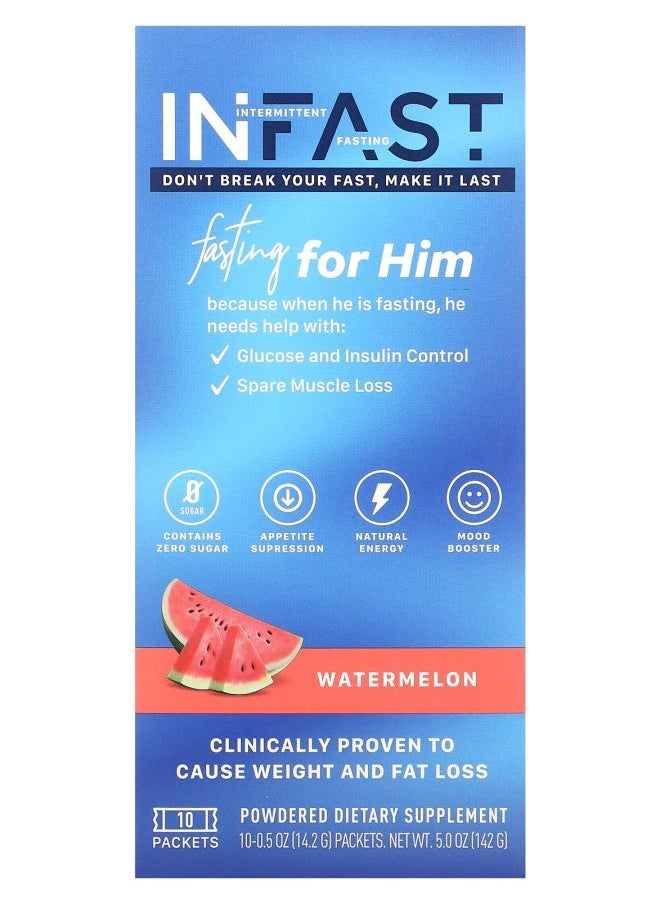 INFAST For Him Watermelon 10 Packets 0.5 oz (14.2 g) Each - pzsku/ZC684DDD61FEB936FCD20Z/45/_/1728742627/ebf9f1d4-e165-4e4d-aa8e-990281f89ade