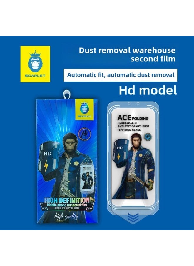 Generic - Applicable To Apple 16pro Gorilla 360 Degree Peep-proof And Dust-free Tempered Film Iphone16promax Film HD-Color:Blue Orangutan Hd Dust-free Warehouse [hd + Packaging]-Size:iPhone 16plus - Image 1