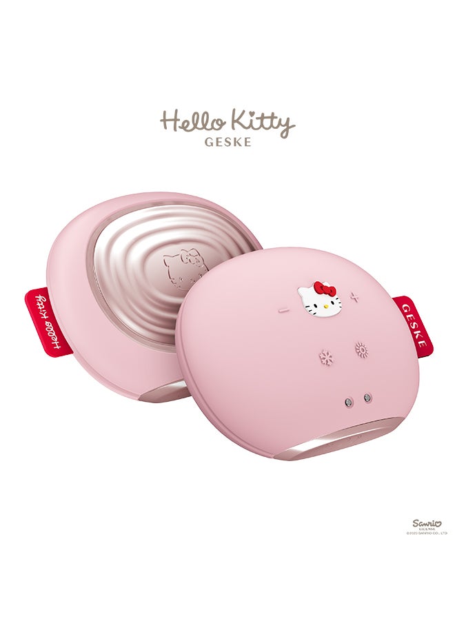 GESKE Hello Kitty Smart App Guided Sonic Warm And Cool Mask 8 in 1 Beauty LED Face Mask Red Light Therapy Heat Cooling Increased Face Care Absorption Face Massager  - Image 3