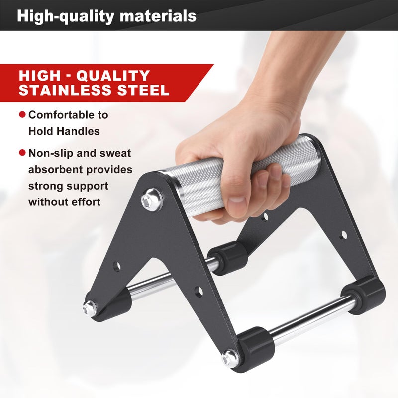 Mochantum Push Up Bar â€“ Heavy-Duty Stainless Steel Pushup Stands with Non-Slip Base,660 lb Capacity,Portable Home Gym Equipment for Strength Training and Floor Workouts,Black - Image 4