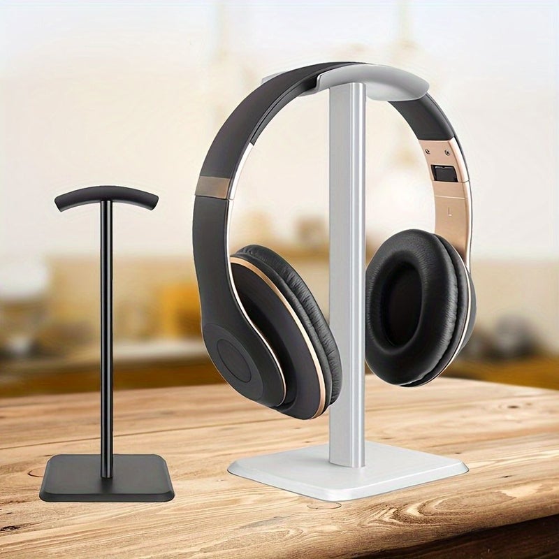 حامل سماعات ألعاب فاخر من مادة ABS البيضاء الحليبية للاستخدام في المكاتب وغرف الألعاب - Image 3