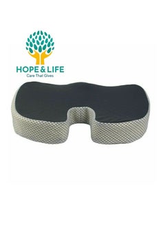Hope And Life Medical Memory Foam Seat Cushion with Cool and Comfortable Gel for Coccyx Pain Relief with Non-Slip Base  - Image 3