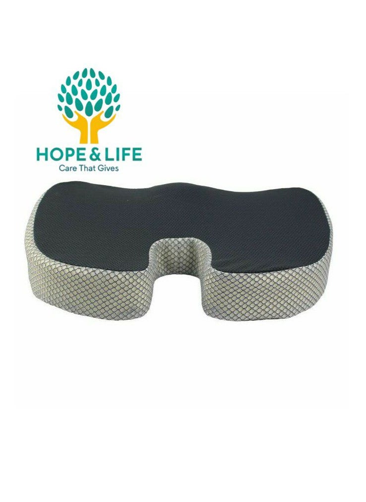 Hope And Life - Medical Memory Foam Seat Cushion with Cool and Comfortable Gel for Coccyx Pain Relief with Non-Slip Base - Image 1
