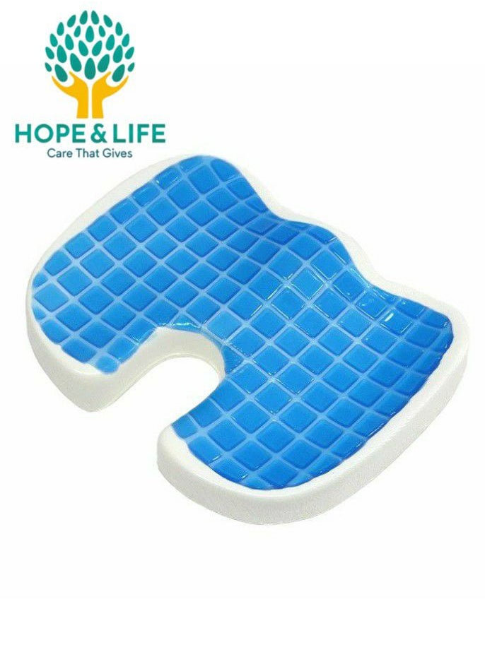 Hope And Life - Medical Memory Foam Seat Cushion with Cool and Comfortable Gel for Coccyx Pain Relief with Non-Slip Base - Image 1