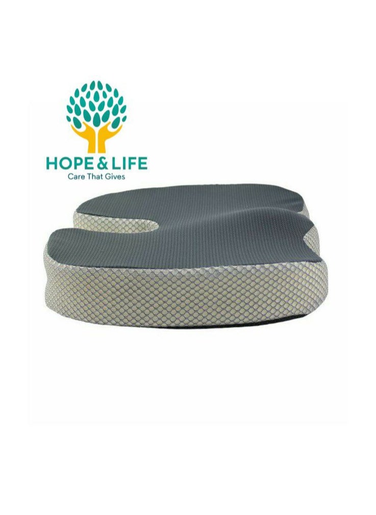 Hope And Life - Medical Memory Foam Seat Cushion with Cool and Comfortable Gel for Coccyx Pain Relief with Non-Slip Base - Image 1