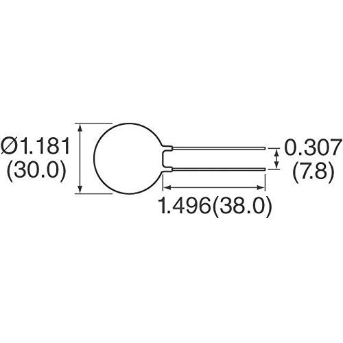 DEFLECTAIR Ametherm SL32 2R025 (Pack of 2) Aqua-Rite Thermistor, ICL 2 OHM 20% 25A 30MM - Image 2
