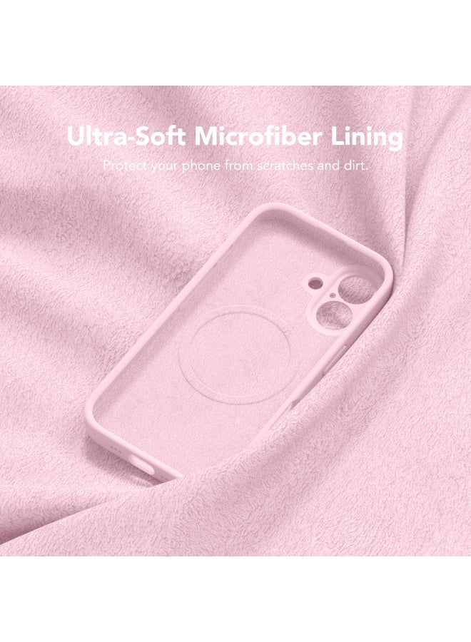 SUYDANBOX Magnetic for iPhone 16 Case, Compatible with MagSafe, [Full Camera Protection][Screen Protector] Silicone Shockproof Protective Phone Case for iPhone 16 6.1",Pink - Image 5