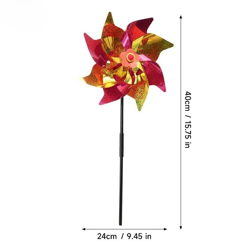 Bird Repellent Windmill Laser Lawn Decor Pinwheel Garden Yard Rotating Laser Windmill Farm Protection Garden Decor Supplies - Image 1
