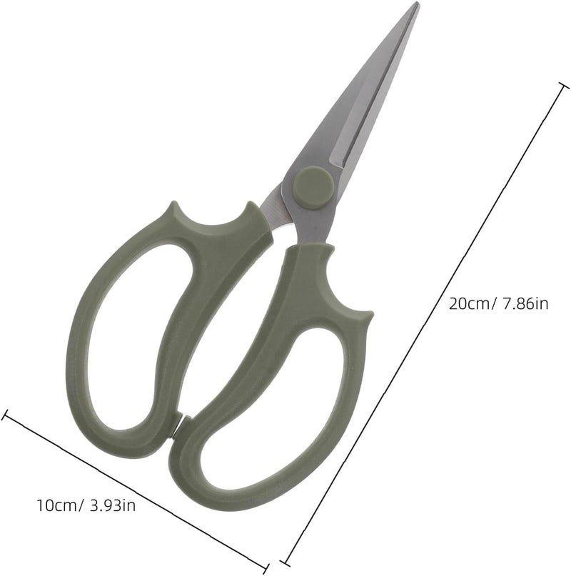 SUPVOX Stainless Steel Garden Scissors Flower Pruning Shears with Pointed Blade for Plant and Branch Trimming, Thickened Floral Trimmer Tool Suitable for Indoor and Outdoor Gardening - Image 2