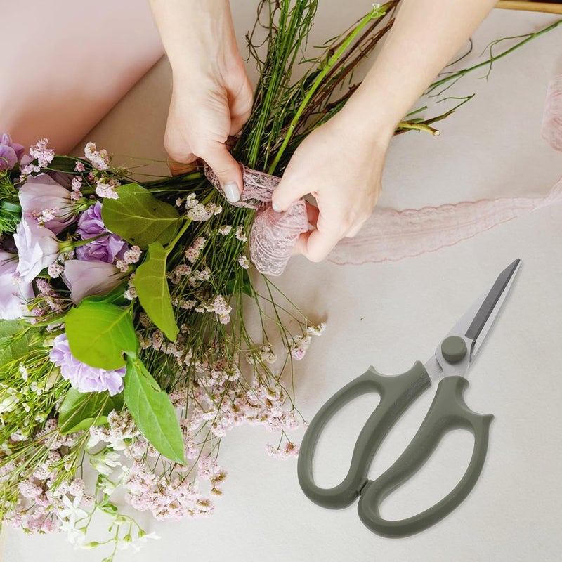 SUPVOX Stainless Steel Garden Scissors Flower Pruning Shears with Pointed Blade for Plant and Branch Trimming, Thickened Floral Trimmer Tool Suitable for Indoor and Outdoor Gardening - Image 5
