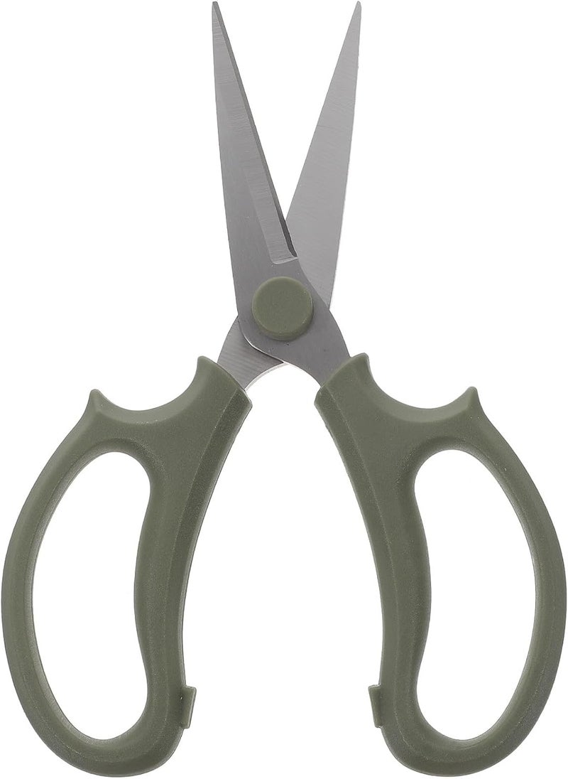 SUPVOX Stainless Steel Garden Scissors Flower Pruning Shears with Pointed Blade for Plant and Branch Trimming, Thickened Floral Trimmer Tool Suitable for Indoor and Outdoor Gardening - Image 1