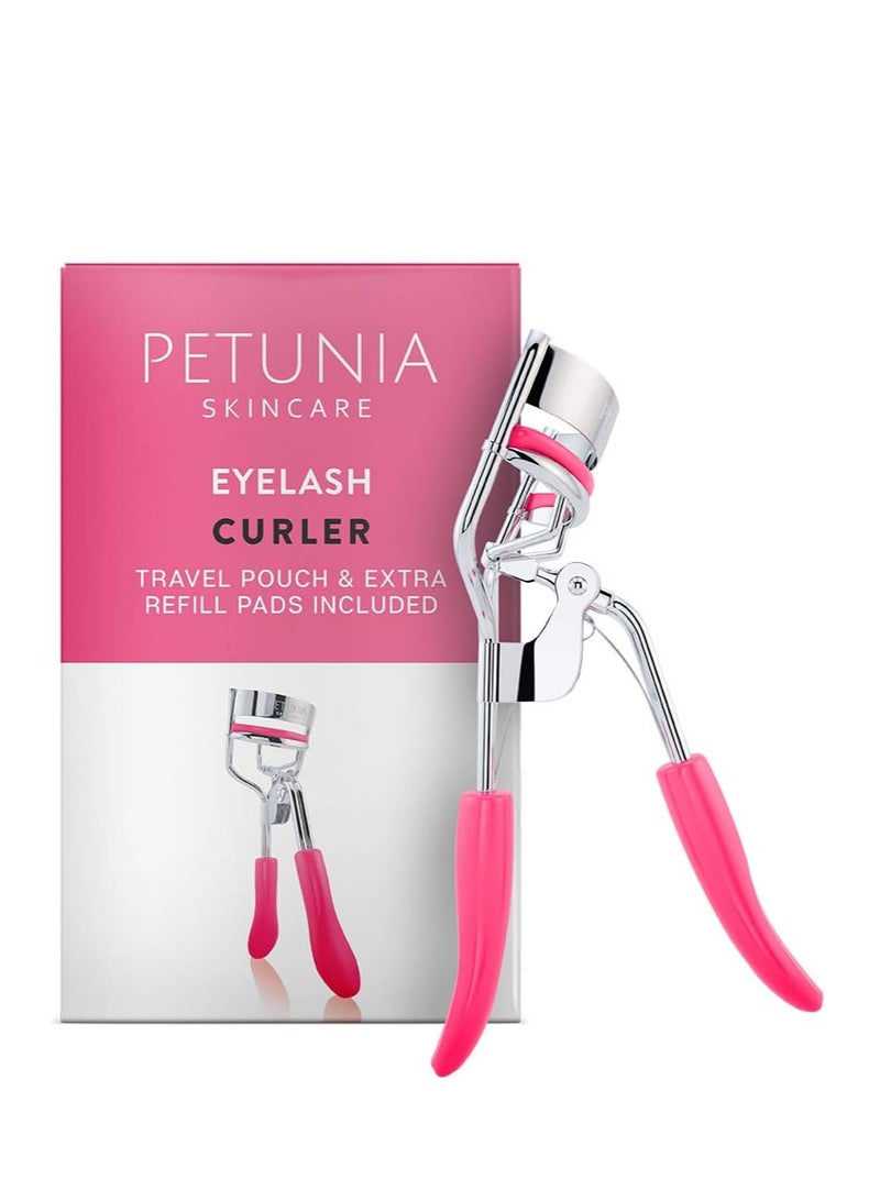 Petunia Skincare مكبس رموش سيليكون مع وسادات إعادة تعبئة وحقيبة ساتان مصمم لعدم القرص أو الشد ومثالي لمن لديهم رموش مستقيمة مسطحة ويرغبون في تجعيدات دراماتيكية تدوم طويلاً بسلاسة - Image 1