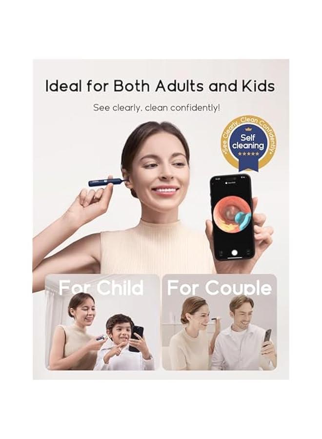 Bebird Earsight Plus R37R Ear Cleaning Camera Wax Removal Tool kit, Flexible Ear Scope Otoscope Camera Light, Visual Ear Picker Wireless Earwax Remover Tweezers for Adults & Kids - Image 2