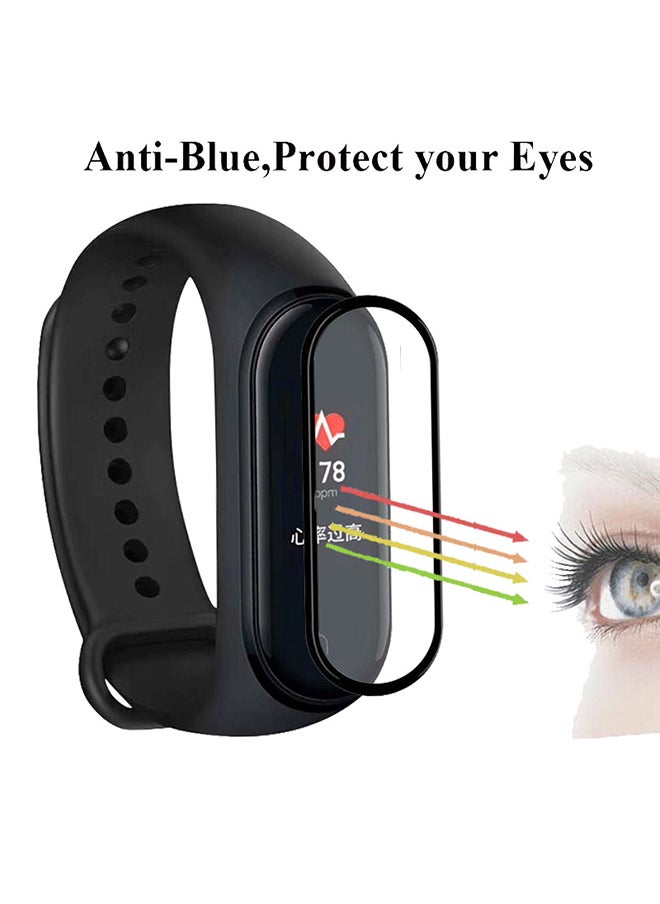 TWEGGON - 3 piece set  Full Cover 3D Curved Screen Protector For xiomi mi band 7 Black Clear - Image 1
