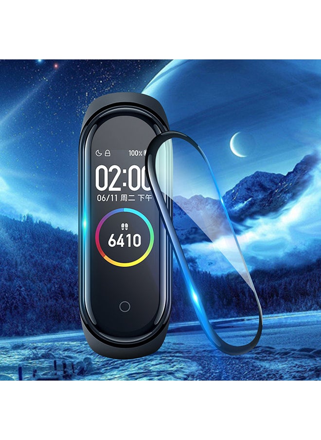 TWEGGON - 3 piece set  Full Cover 3D Curved Screen Protector For xiomi mi band 7 Black Clear - Image 1