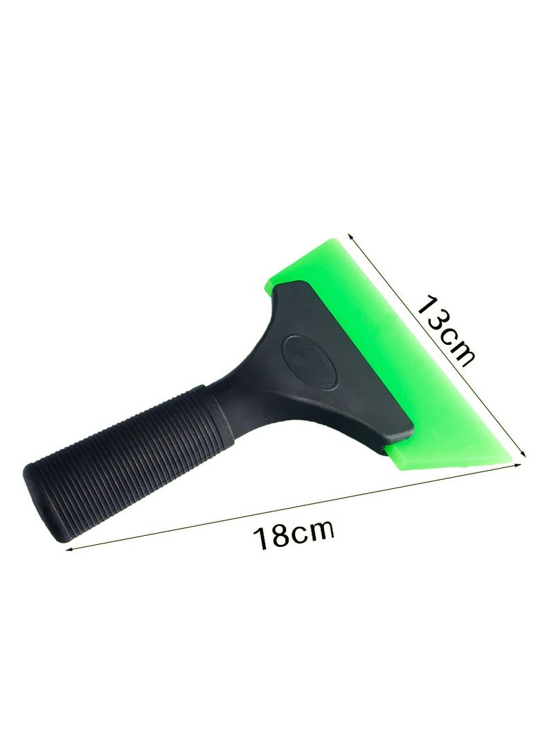 Green rubber window tone windshield scraper 13 * 18cm with handle window scraper, soft car wiper, suitable for cleaning windows, glass, mirrors, showers, and car film - Image 3
