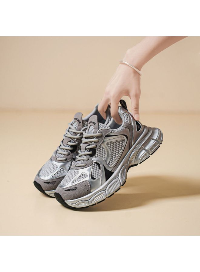 TonLion Fashionable And Versatile Spring/summer Bestseller Casual Platform Shoes For Women - Breathable Mesh Design Simple And Lightweight Dad Sneakers - Image 5