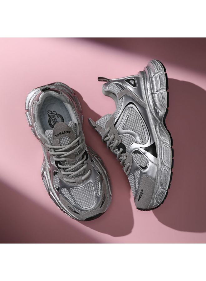 TonLion Fashionable And Versatile Spring/summer Bestseller Casual Platform Shoes For Women - Breathable Mesh Design Simple And Lightweight Dad Sneakers - Image 3